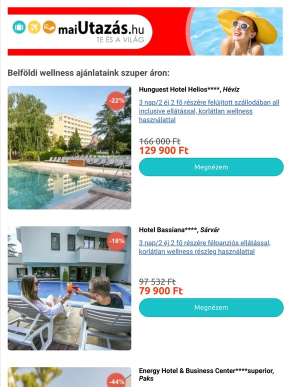 Hív a nyár, jól esne már egy csobbanás? 🏖️Pihenések akár -44% kedvezménnyel! 😎