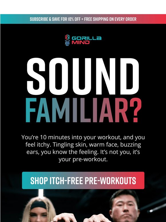 🤔"Why does pre-workout make me itchy?"