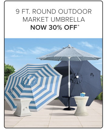 9 FT. Round Outdoor Market Umbrella Now 30% Off