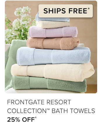 Frontgate Resort Collection Bath Towels 25% Off + Free Shipping