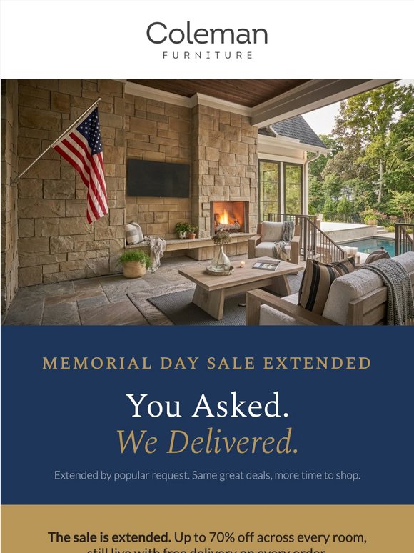 The People Have Spoken. The Sale Has Been Extended.
