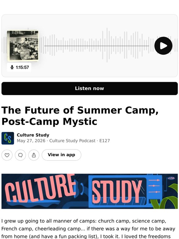 The Future of Summer Camp, Post-Camp Mystic