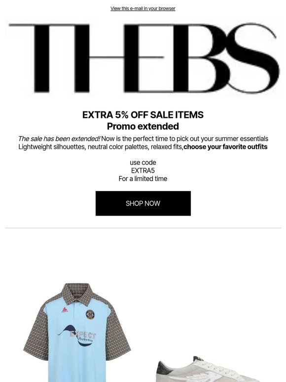 5% Extra Off Sale extended