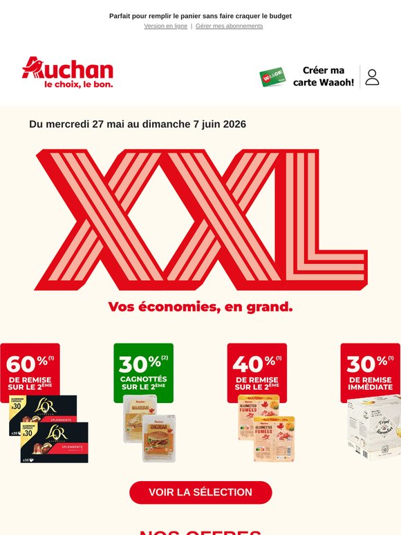 🎉Vos bons plans passent au XXL