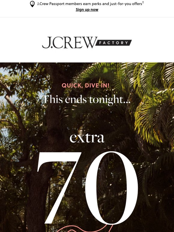 Extra 70% off clearance ENDS TONIGHT (!!)