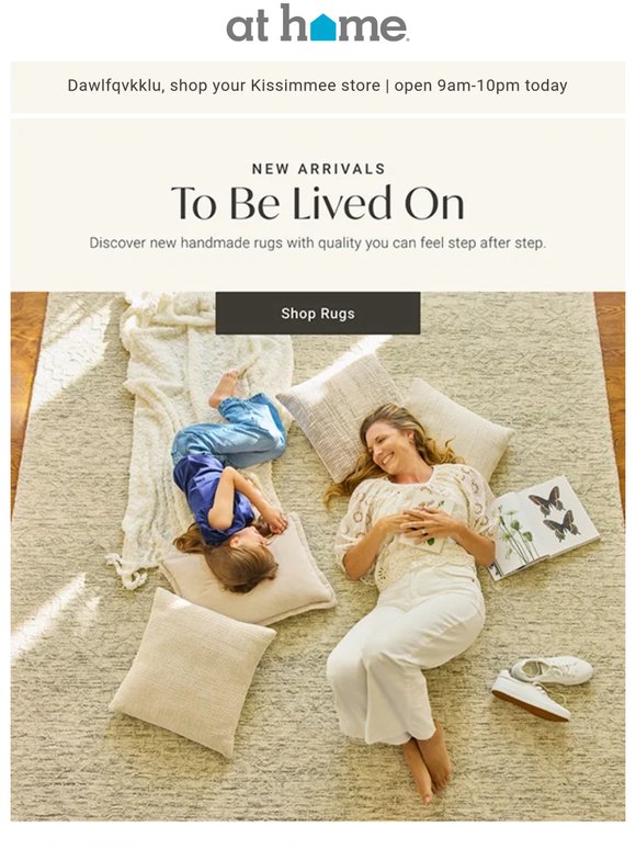 New rugs made to be lived on