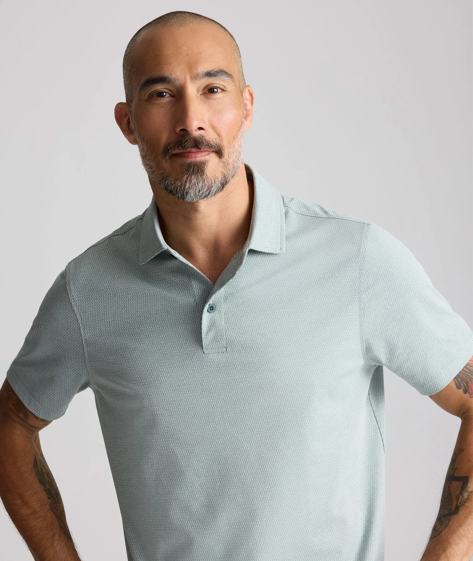 Image of Textured Performance Polo