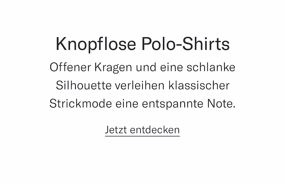 Buttonless polos