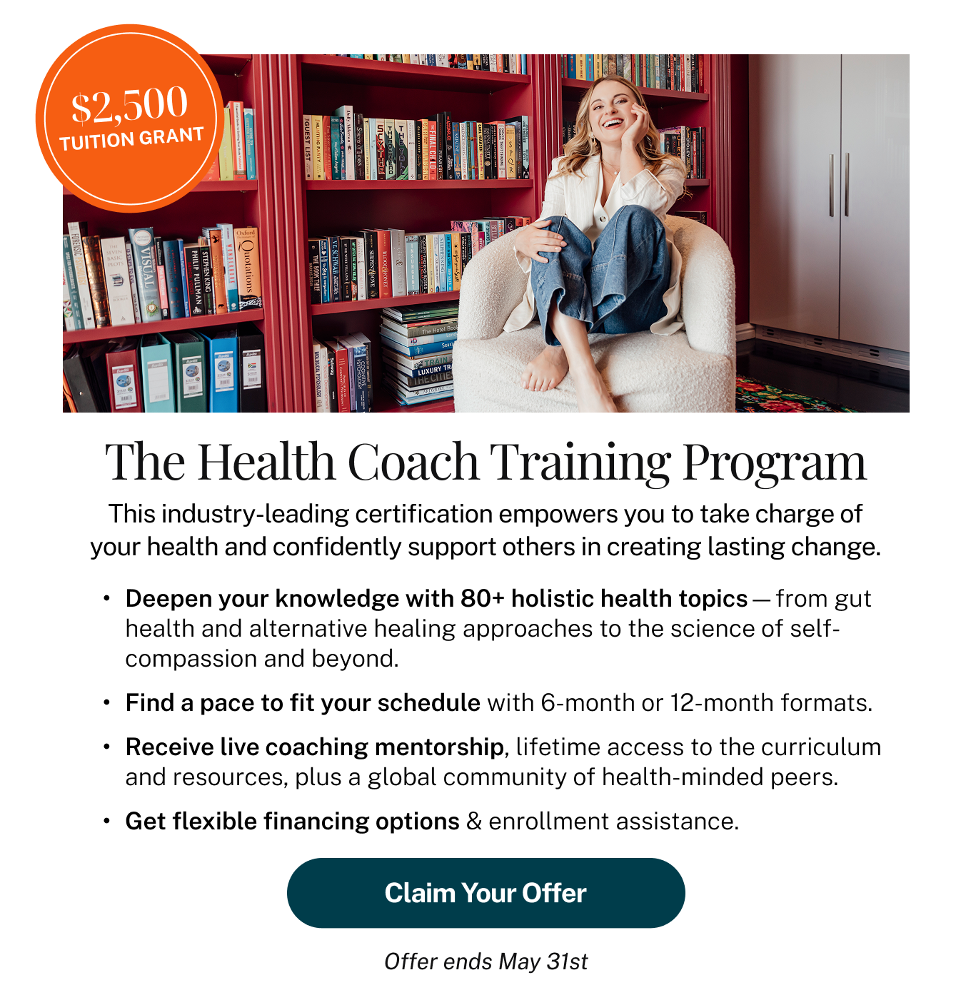 The Health Coach Training Program. Claim Your Offer