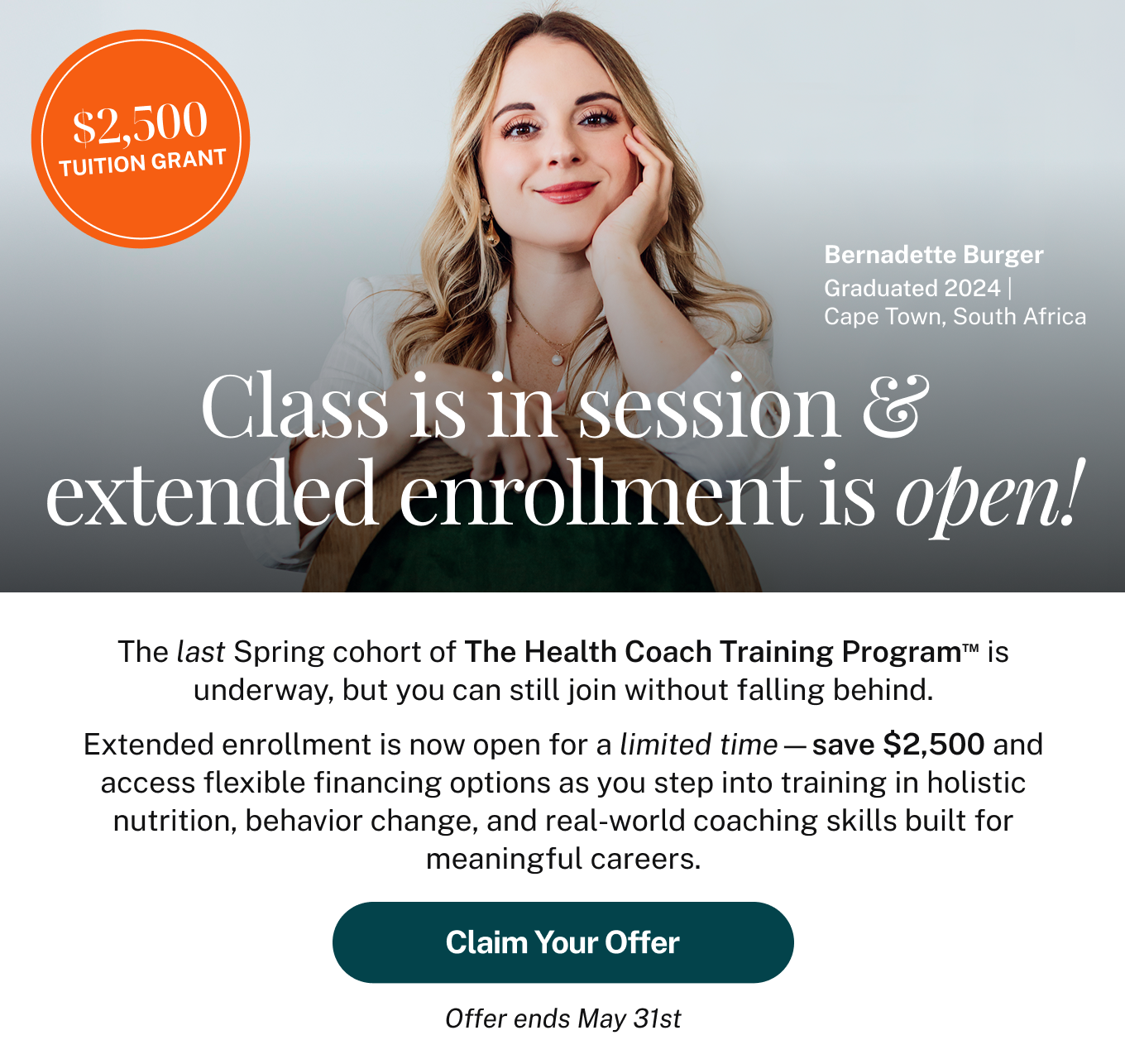 The Health Coach Training Program: Claim Your Offer