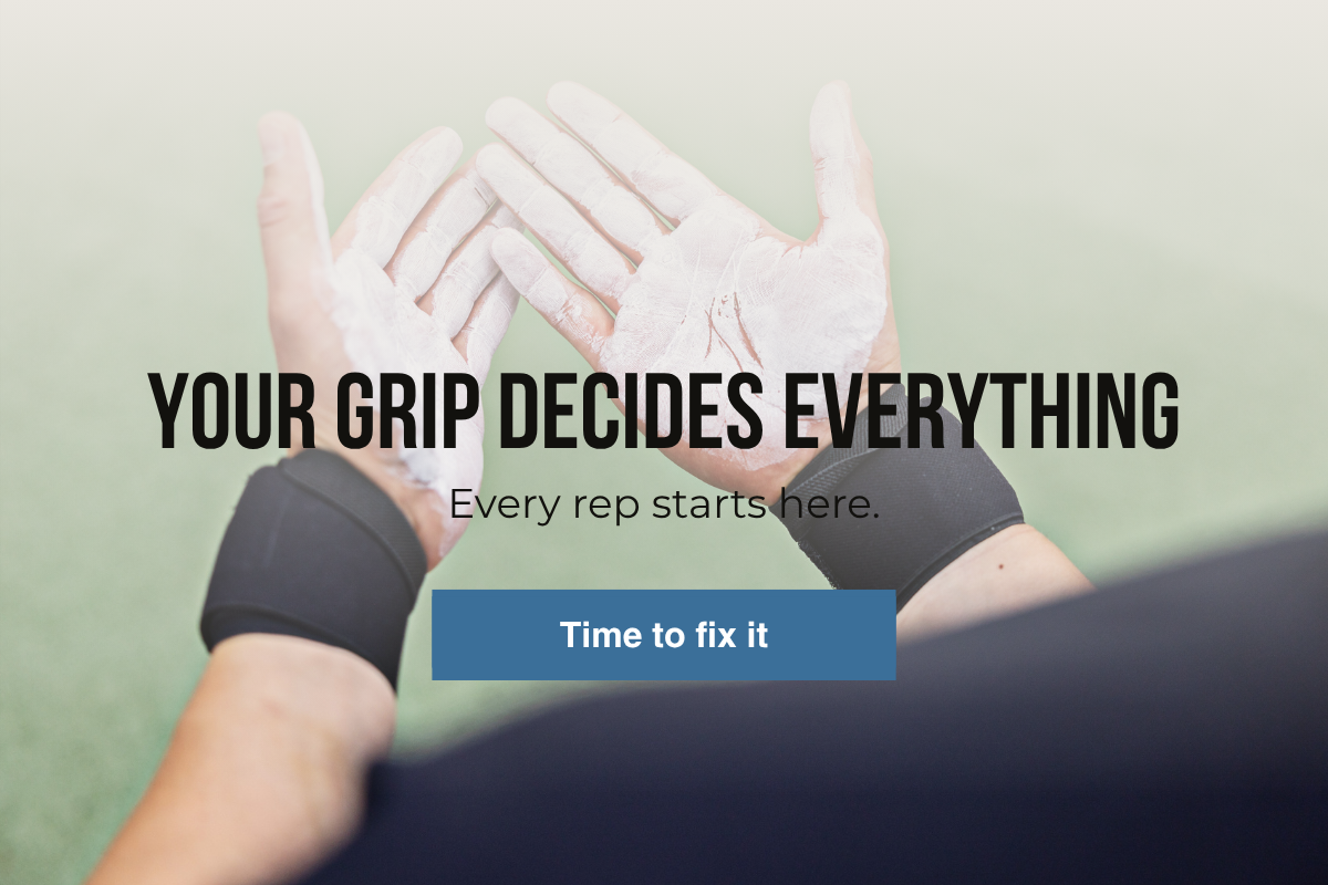The grip is decisive. Every rep starts here. Improve grip now.