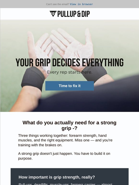 Lost your grip?