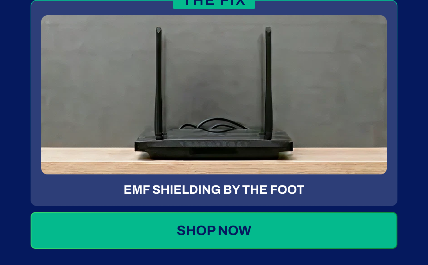 EMF SHIELDING BY THE FOOT