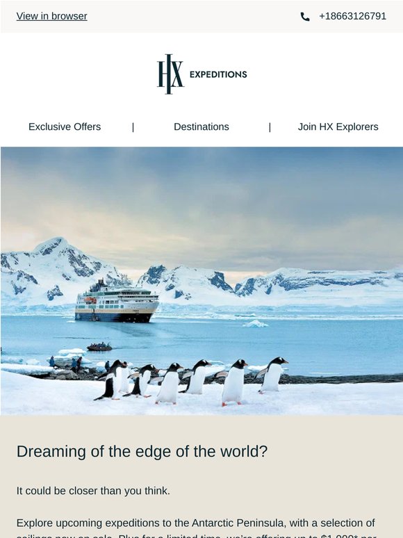 Antarctica within reach