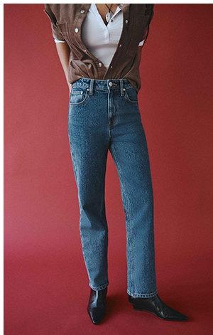 JAG Bambi Crop Jeans in Blue Wash