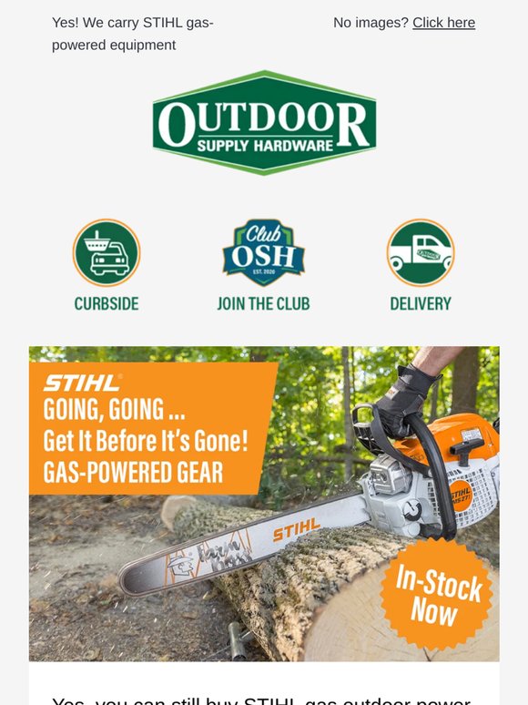 🏡 STIHL: On sale & in stock at OSH