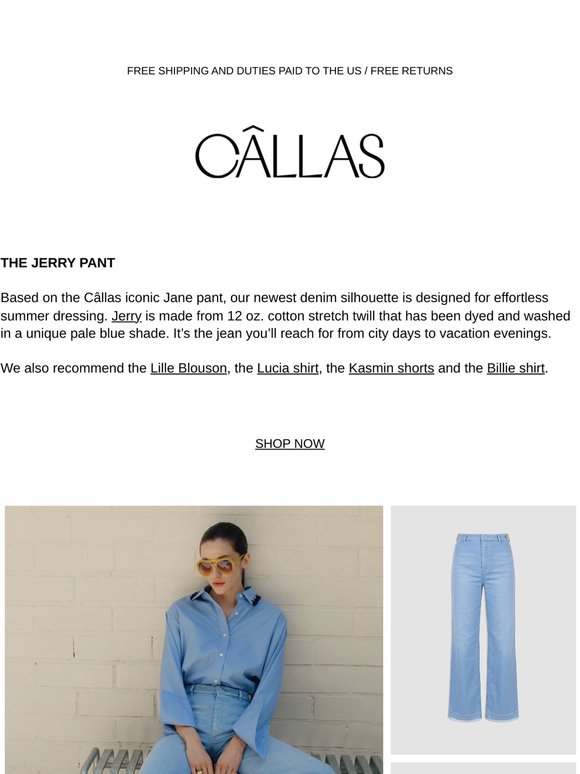 Just Arrived: Meet Jerry — Our New Summer Denim