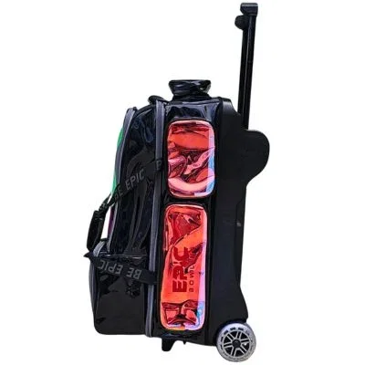 Image of Epic 3 Ball Triple Superior Deluxe Black Holo Bowling Bag