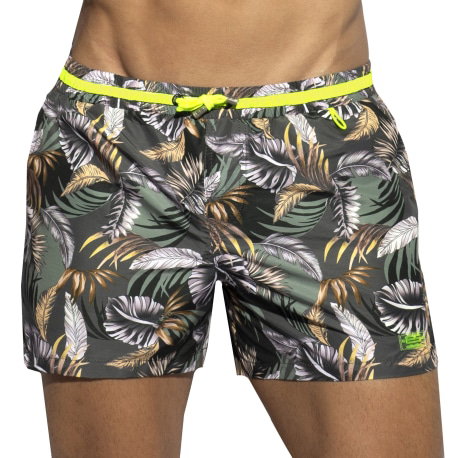 ES Collection Short de Bain Fall Leaves Kaki