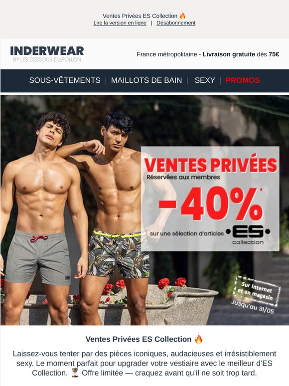🚨-40%* sur le meilleur d'ES Collection, Ne passez pas à côté !