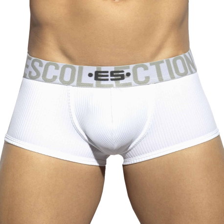 ES Collection Boxer Court Recycled Rib Blanc