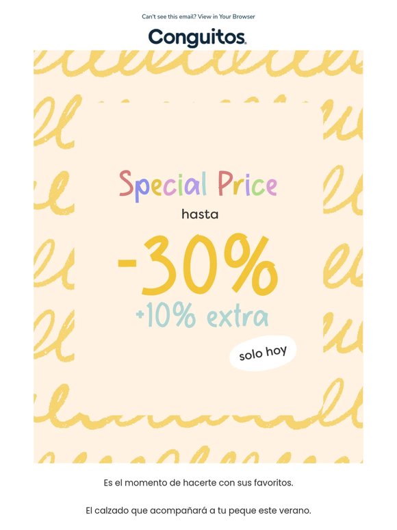 Hasta -30% +10% EXTRA | Special Prices