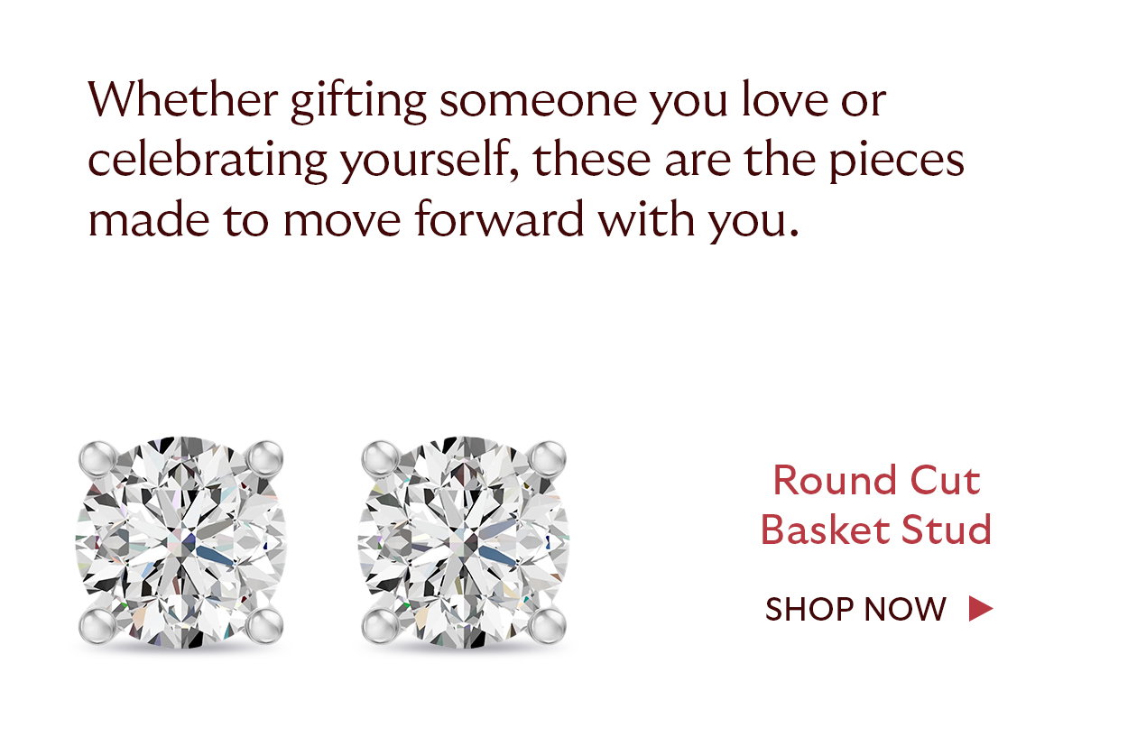 Signature Round Cut Basket Stud