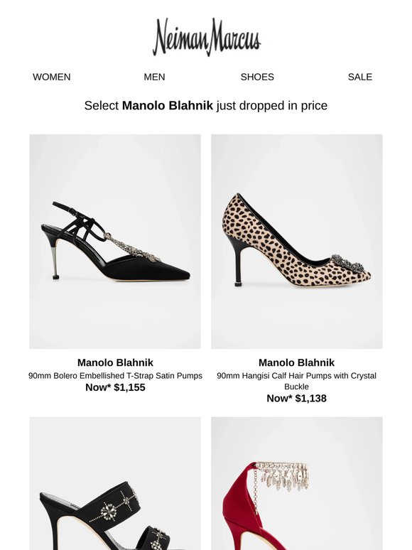 Manolo Blahnik styles just went lower