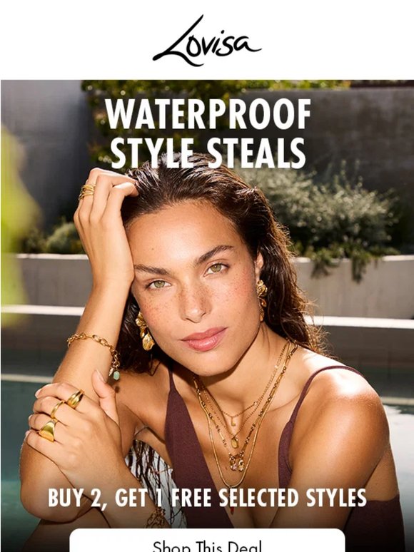 Waterproof style steals are waiting...