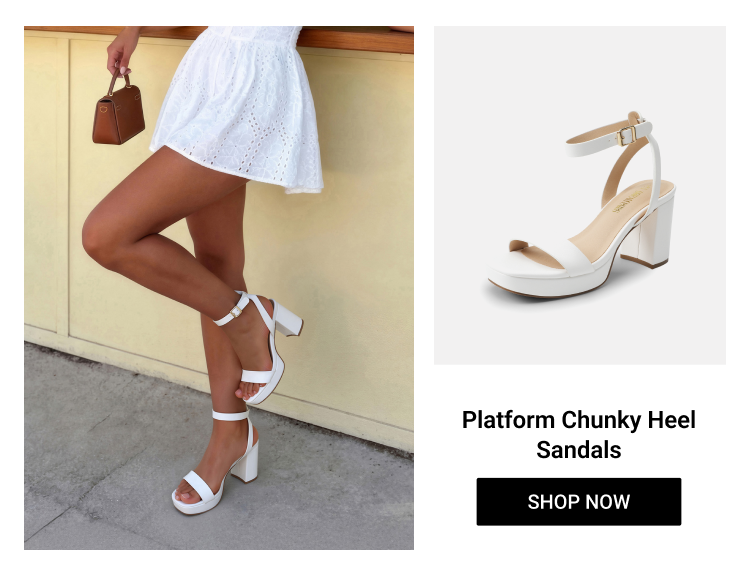 Platform Chunky Heel Sandals