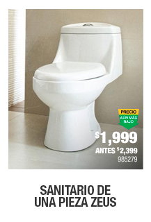 SANITARIO 1 PIEZA ZEUS BCO (985279) 