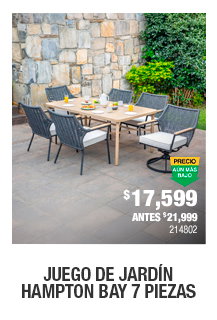 JUEGO DE JARDIN COMEDOR 7 PIEZAS PEMBROKE 