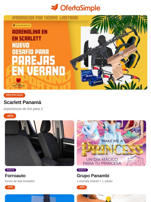 🎯 Scarlett Panamá / 🚘 Forroauto / 🏨 Princess Hotel / 🎡 Grupo Panambi