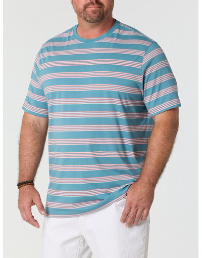 Moisture-Wicking Triple-Striped T-Shirt