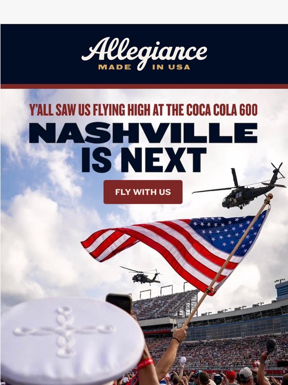 Nashville, We’re Bringing the Flags