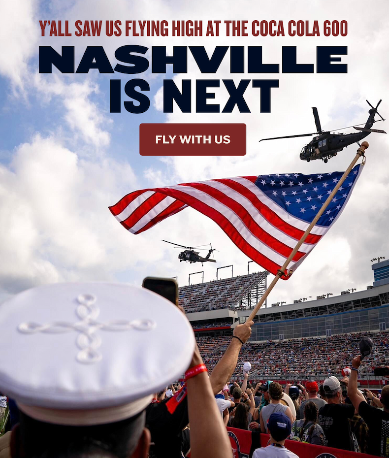 Y'all saw us flying high at the Coca Cola 600 | Nashville Is Next | FLY WITH US