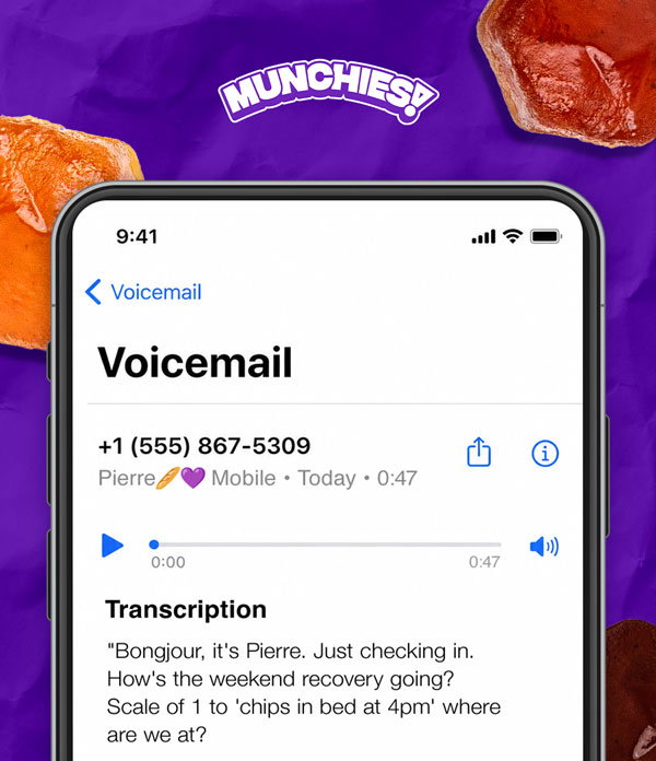 "Bongjour, it's Pierre. Just checking in. How's the weekend recovery going? Scale of 1 to 'chips in bed at 4pm' where are we at?