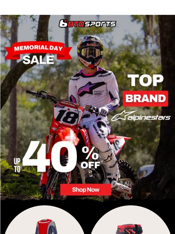 The Top Brand Is On Sale | Alpinestars Up to 40% OFF