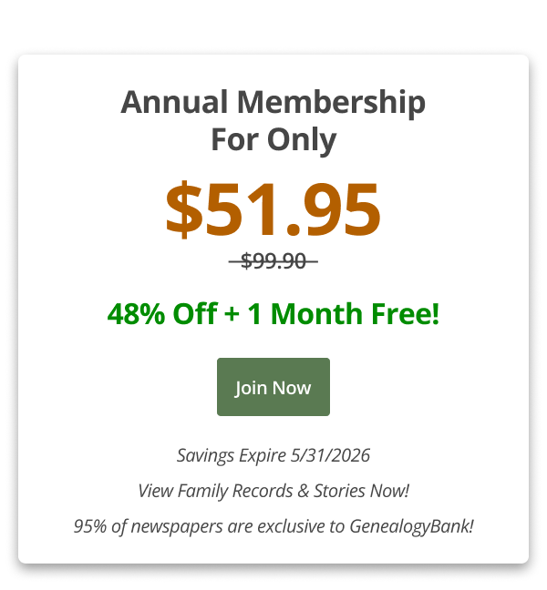 Annual Membership For Only $51.95