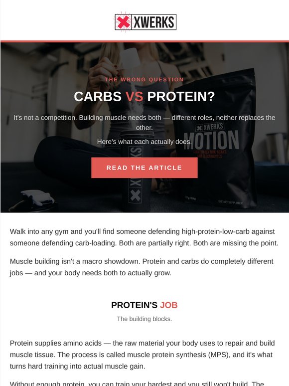 Carbs vs protein? Wrong question.