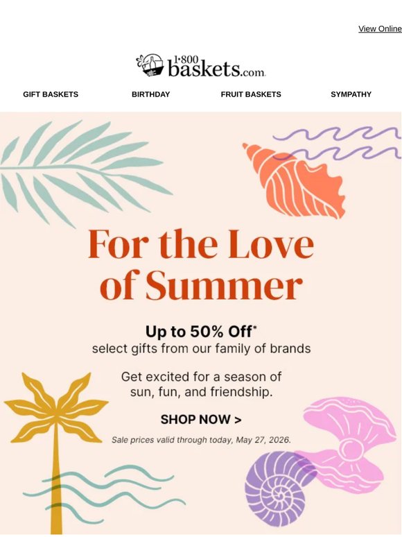 Create summer moments to cherish with gifts up to 50% off - last day!