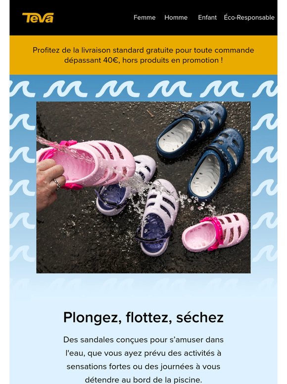 Plongez, flottez, séchez