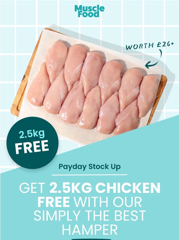 Will you get 2.5kg of Chicken Breasts FREE this Payday?👆