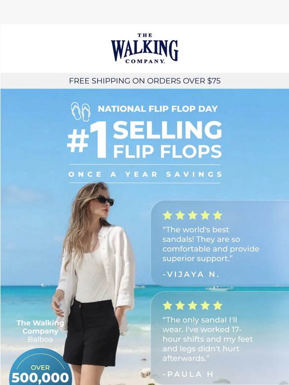 On Sale! World's Best Flip Flops... 😱