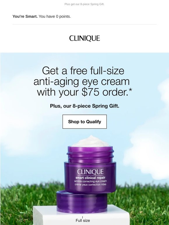 🌟 Get a free eye cream with your $75 order 🌟