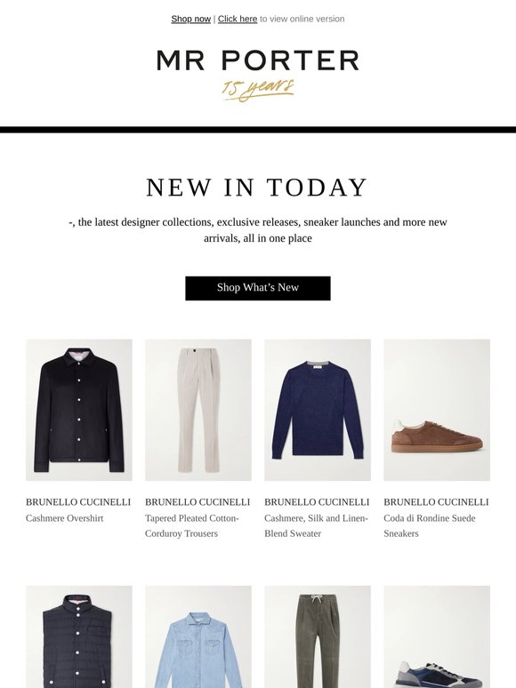 New season, new styles: explore fresh arrivals at MR PORTER