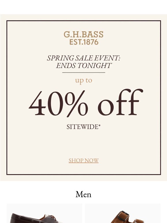Final Call: Up to 40% off Sitewide