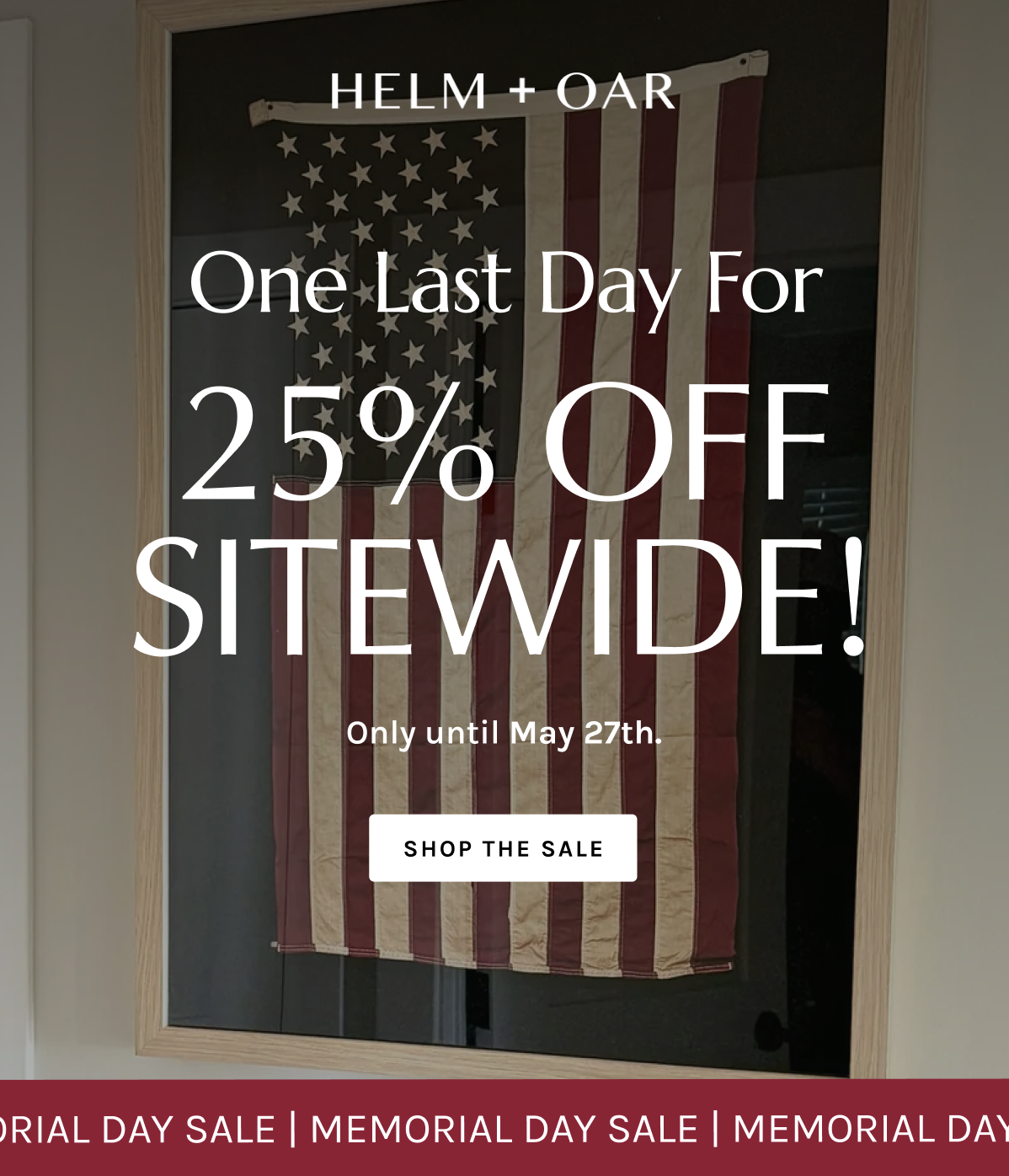 One last day for 25% Off!