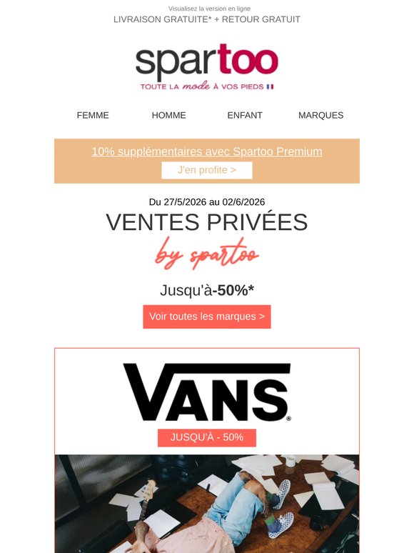 ⚡ À saisir maintenant ! Jusqu’à -50 % sur Teddy Smith, Carlington, Vans, BOSS en livraison gratuite.