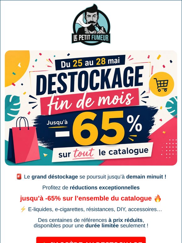 ⌛ Fin imminente : jusqu’à -65% jusqu’à demain soir